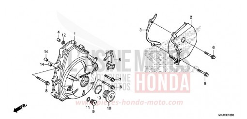 COUVERCLE DE GENERATEUR C.A. NC750DG de 2016